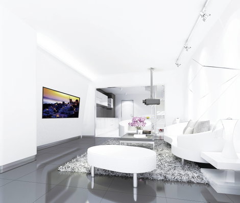 Reflecta Tapa Kivetítő mennyezeti tartó Padló/mennyezet távolsága (max.): 120 cm Ezüst 2. kép