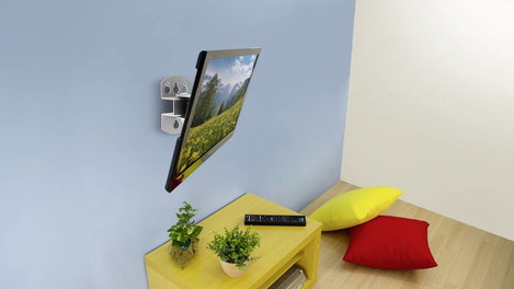 Reflecta FLEXO TV fali tartó 33,0 cm (13) - 68,6 cm (27) Csuklóval mozgatható 2. kép