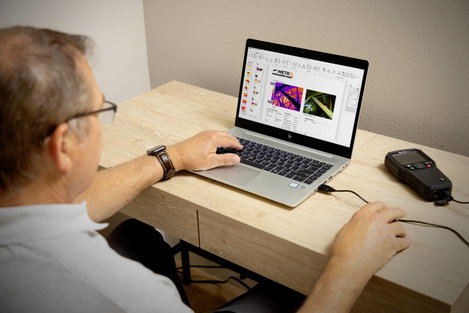 Anyagnedvesség mérő beépített hőkamerával, FLIR MR265 6. kép