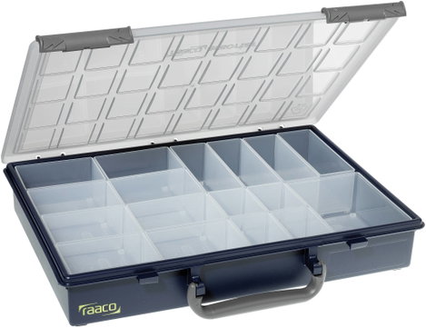 Hordozó 4 részes alkatrésztároló 376 x 265 x 310 mm, raaco HandyBox 136242 3. kép