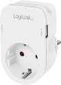 LogiLink PA0259 Csatlakozódoboz USB töltőkimenettel, Gyermekvédelem, Túlfeszültség elleni védelem IP bélyegkép
