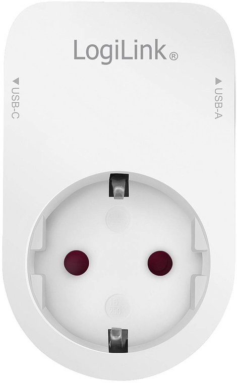 LogiLink PA0259 Csatlakozódoboz USB töltőkimenettel, Gyermekvédelem, Túlfeszültség elleni védelem IP 2. kép