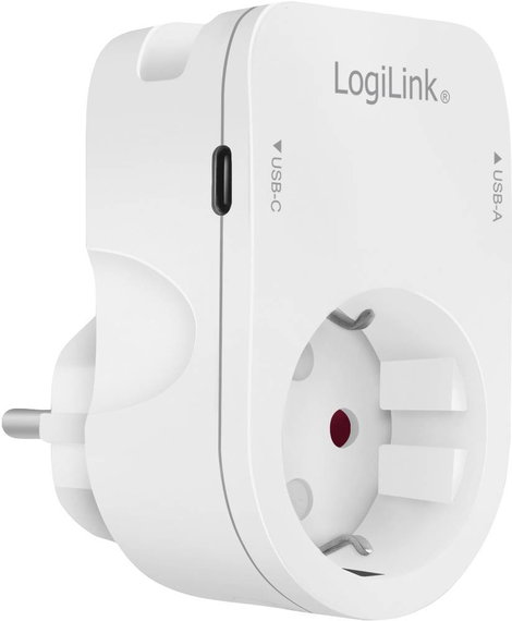 LogiLink PA0259 Csatlakozódoboz USB töltőkimenettel, Gyermekvédelem, Túlfeszültség elleni védelem IP 3. kép