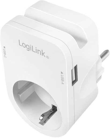 LogiLink PA0259 Csatlakozódoboz USB töltőkimenettel, Gyermekvédelem, Túlfeszültség elleni védelem IP 5. kép