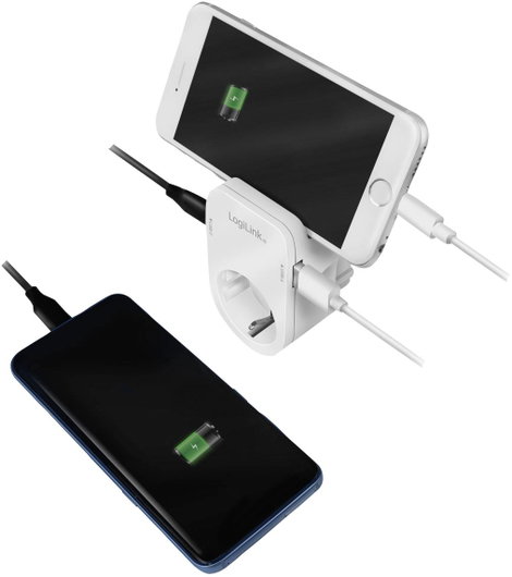 LogiLink PA0259 Csatlakozódoboz USB töltőkimenettel, Gyermekvédelem, Túlfeszültség elleni védelem IP 6. kép