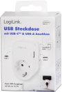 LogiLink PA0259 Csatlakozódoboz USB töltőkimenettel, Gyermekvédelem, Túlfeszültség elleni védelem IP 8. bélyegkép
