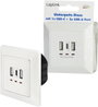 LogiLink PA0254 Süllyeszthető doboz USB töltőkimenettel Fehér 6. bélyegkép
