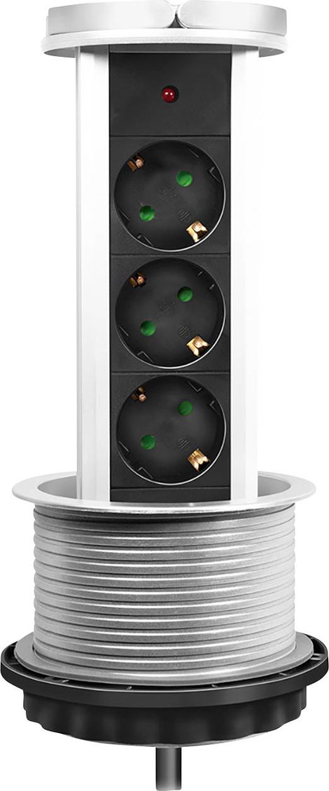 LogiLink LPS235A Beépíthető dugalj Gyermekvédelem Ezüst-fekete 3. kép