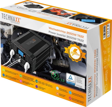 Technaxx Inverter TE22 12 V/DC - 230 V/AC 6. kép