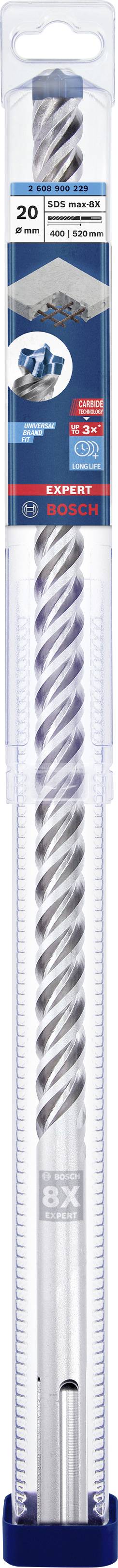 Bosch Accessories EXPERT SDS max-8X 2608900229 Kalapácsfúró 1 db 20.00 mm Teljes hossz 520 mm SDS-Ma 2. kép