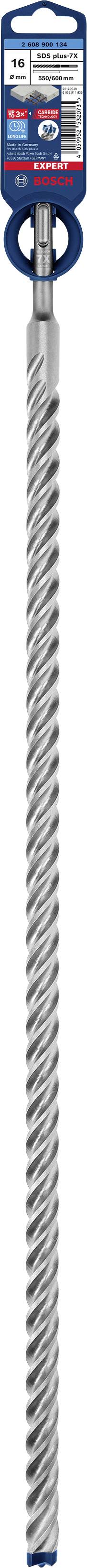 Bosch Accessories EXPERT SDS plus-7X 2608900134 Kalapácsfúró 1 db 16.00 mm Teljes hossz 600 mm SDS-P 2. kép