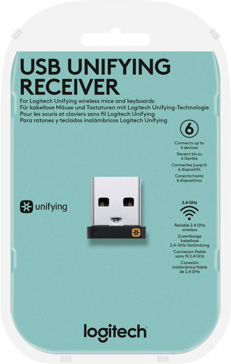 Logitech Pico USB Unifying Receiver-1 Rádiójel vevő Fekete 3. kép