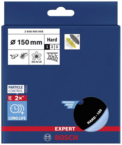 Bosch Accessories 2608900008 EXPERT Multihole univerzális hátlap, 150 mm, kemény Ø 150 mm 2. kép